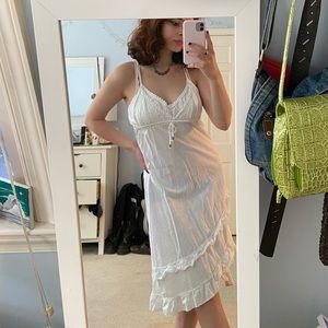 White midi sundress